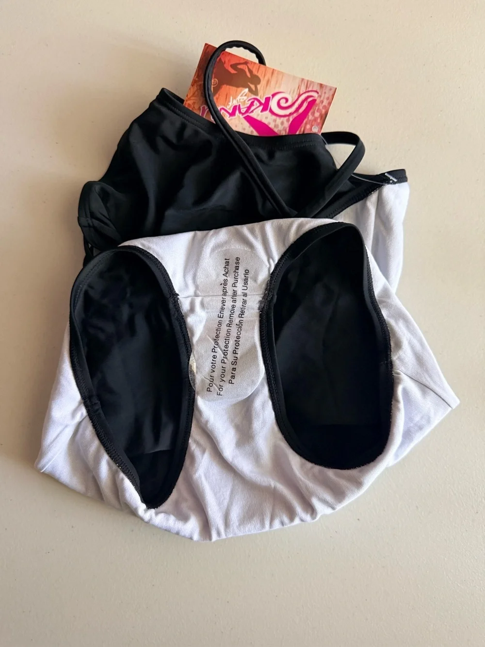 Kanu Surf Black Girls' Crisscross Back One-Piece Swimsuit. Size 10